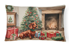 Load image into Gallery viewer, Dachshund Christmas Fabric Decorative Pillow