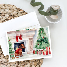 Load image into Gallery viewer, Dachshund Christmas Greeting Cards -  Blank Note Cards – 8-Pack of Artist-Designed Cards with Envelopes