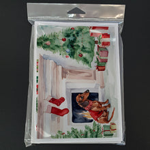 Load image into Gallery viewer, Dachshund Christmas Greeting Cards -  Blank Note Cards – 8-Pack of Artist-Designed Cards with Envelopes