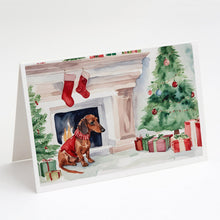 Load image into Gallery viewer, Dachshund Christmas Greeting Cards -  Blank Note Cards – 8-Pack of Artist-Designed Cards with Envelopes