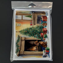 Load image into Gallery viewer, Dachshund Christmas Greeting Cards -  Blank Note Cards – 8-Pack of Artist-Designed Cards with Envelopes