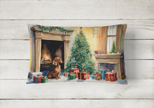Load image into Gallery viewer, Dachshund Christmas Fabric Decorative Pillow