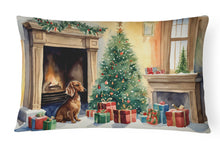 Load image into Gallery viewer, Dachshund Christmas Fabric Decorative Pillow