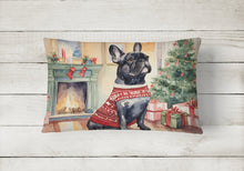 Load image into Gallery viewer, French Bulldog Christmas Fabric Decorative Pillow