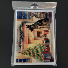 Load image into Gallery viewer, German Shepherd Christmas Greeting Cards -  Blank Note Cards – 8-Pack of Artist-Designed Cards with Envelopes