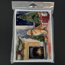 Load image into Gallery viewer, Golden Retriever Christmas Greeting Cards -  Blank Note Cards – 8-Pack of Artist-Designed Cards with Envelopes