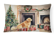 Load image into Gallery viewer, Golden Retriever Christmas Fabric Decorative Pillow