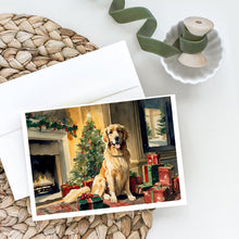 Load image into Gallery viewer, Golden Retriever Christmas Greeting Cards -  Blank Note Cards – 8-Pack of Artist-Designed Cards with Envelopes
