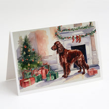 Load image into Gallery viewer, Irish Setter Christmas Greeting Cards -  Blank Note Cards – 8-Pack of Artist-Designed Cards with Envelopes