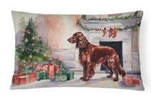 Load image into Gallery viewer, Irish Setter Christmas Fabric Decorative Pillow