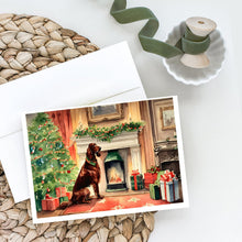 Load image into Gallery viewer, Irish Setter Christmas Greeting Cards -  Blank Note Cards – 8-Pack of Artist-Designed Cards with Envelopes