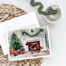 Load image into Gallery viewer, Irish Setter Christmas Greeting Cards -  Blank Note Cards – 8-Pack of Artist-Designed Cards with Envelopes