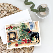 Load image into Gallery viewer, Black Labrador Christmas Greeting Cards -  Blank Note Cards – 8-Pack of Artist-Designed Cards with Envelopes