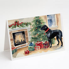 Load image into Gallery viewer, Black Labrador Christmas Greeting Cards -  Blank Note Cards – 8-Pack of Artist-Designed Cards with Envelopes