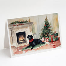 Load image into Gallery viewer, Black Labrador Christmas Greeting Cards -  Blank Note Cards – 8-Pack of Artist-Designed Cards with Envelopes