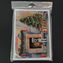 Load image into Gallery viewer, Schnauzer Christmas Greeting Cards -  Blank Note Cards – 8-Pack of Artist-Designed Cards with Envelopes