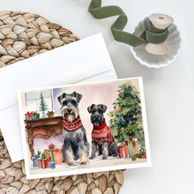 Load image into Gallery viewer, Schnauzer Christmas Greeting Cards -  Blank Note Cards – 8-Pack of Artist-Designed Cards with Envelopes