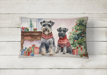 Load image into Gallery viewer, Schnauzer Christmas Fabric Decorative Pillow