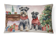 Load image into Gallery viewer, Schnauzer Christmas Fabric Decorative Pillow