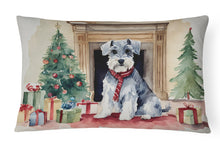 Load image into Gallery viewer, Schnauzer Christmas Fabric Decorative Pillow