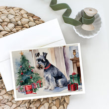 Load image into Gallery viewer, Schnauzer Christmas Greeting Cards -  Blank Note Cards – 8-Pack of Artist-Designed Cards with Envelopes