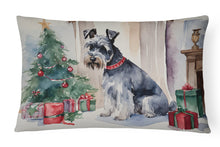 Load image into Gallery viewer, Schnauzer Christmas Fabric Decorative Pillow
