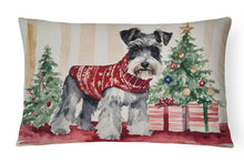 Load image into Gallery viewer, Schnauzer Christmas Fabric Decorative Pillow