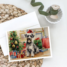 Load image into Gallery viewer, Schnauzer Christmas Greeting Cards -  Blank Note Cards – 8-Pack of Artist-Designed Cards with Envelopes