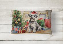 Load image into Gallery viewer, Schnauzer Christmas Fabric Decorative Pillow