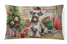 Load image into Gallery viewer, Schnauzer Christmas Fabric Decorative Pillow