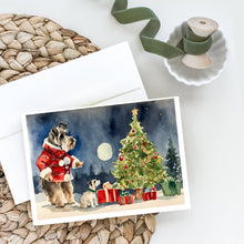 Load image into Gallery viewer, Schnauzer Christmas Greeting Cards -  Blank Note Cards – 8-Pack of Artist-Designed Cards with Envelopes