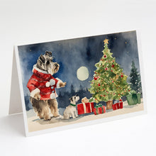 Load image into Gallery viewer, Schnauzer Christmas Greeting Cards -  Blank Note Cards – 8-Pack of Artist-Designed Cards with Envelopes