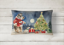 Load image into Gallery viewer, Schnauzer Christmas Fabric Decorative Pillow
