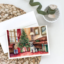 Load image into Gallery viewer, Schnauzer Christmas Greeting Cards -  Blank Note Cards – 8-Pack of Artist-Designed Cards with Envelopes