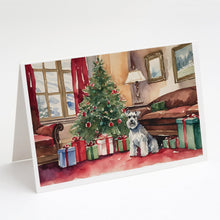 Load image into Gallery viewer, Schnauzer Christmas Greeting Cards -  Blank Note Cards – 8-Pack of Artist-Designed Cards with Envelopes