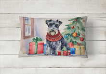 Load image into Gallery viewer, Schnauzer Christmas Fabric Decorative Pillow