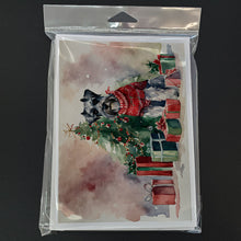 Load image into Gallery viewer, Schnauzer Christmas Greeting Cards -  Blank Note Cards – 8-Pack of Artist-Designed Cards with Envelopes