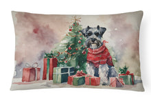 Load image into Gallery viewer, Schnauzer Christmas Fabric Decorative Pillow