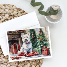 Load image into Gallery viewer, Westie Christmas Greeting Cards -  Blank Note Cards – 8-Pack of Artist-Designed Cards with Envelopes