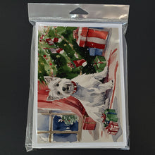 Load image into Gallery viewer, Westie Christmas Greeting Cards -  Blank Note Cards – 8-Pack of Artist-Designed Cards with Envelopes