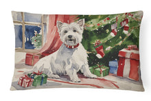 Load image into Gallery viewer, Westie Christmas Fabric Decorative Pillow