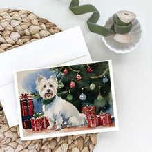Load image into Gallery viewer, Westie Christmas Greeting Cards -  Blank Note Cards – 8-Pack of Artist-Designed Cards with Envelopes