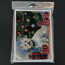 Load image into Gallery viewer, Westie Christmas Greeting Cards -  Blank Note Cards – 8-Pack of Artist-Designed Cards with Envelopes