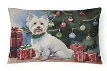 Load image into Gallery viewer, Westie Christmas Fabric Decorative Pillow