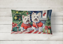 Load image into Gallery viewer, Westie Christmas Fabric Decorative Pillow