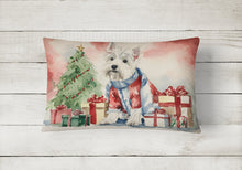 Load image into Gallery viewer, Westie Christmas Fabric Decorative Pillow