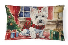 Load image into Gallery viewer, Westie Christmas Fabric Decorative Pillow