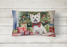 Load image into Gallery viewer, Westie Christmas Fabric Decorative Pillow