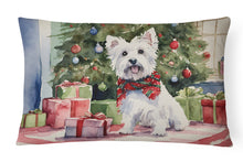 Load image into Gallery viewer, Westie Christmas Fabric Decorative Pillow