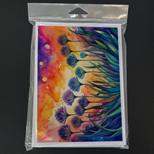 Load image into Gallery viewer, Agapanthus in Color Greeting Cards -  Blank Note Cards – 8-Pack of Artist-Designed Cards with Envelopes